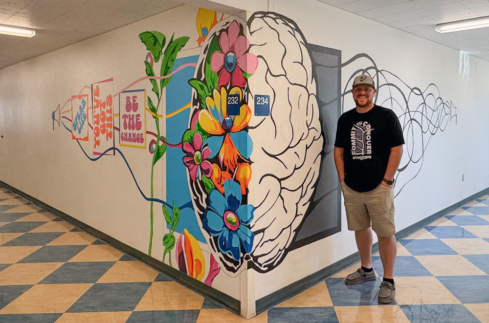 Interactive Mural at Diamond View School Encourages Mental Health